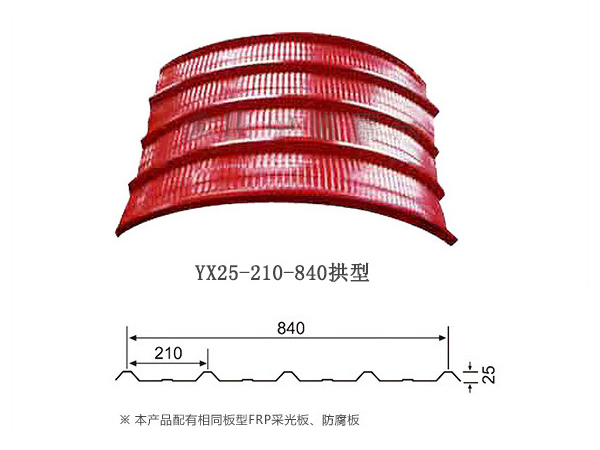 YX21-210-840拱形新疆彩鋼板